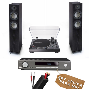 Set Básico Inicial de Sistema de Audio Torre (Arcam, KLH, Audiotechnica, Audioquest) No. 1